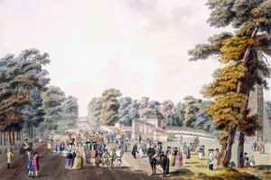 A tűzijáték helye a Práterben, Bécsben, 1792